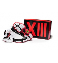 2013 New Air Jordan 13 Shoes DMP White Black Red Shoes Online