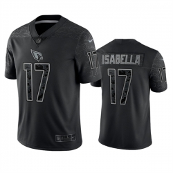 Men Arizona Cardinals 17 Andy Isabella Black Reflective Limited Stitched Football Jersey