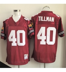 Men Arizona Cardinals 40 Pat Tillman Red Throwback Stitched Jersey Men Arizona Cardinals 40 Pat Tillman Red Throwback Stitched Jersey