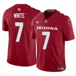 Men Arizona Cardinals 7 Kyzir White Red 2024 F U S E  With 2 Star C Patch Vapor Untouchable Limited Stitched Football Jersey