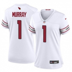 Women Arizona Cardinals 1 Kyler Murray White 2023 F U S E Vapor Limited Stitched Football Jersey