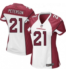 Womens Nike Arizona Cardinals 21 Patrick Peterson Game White NFL Jersey