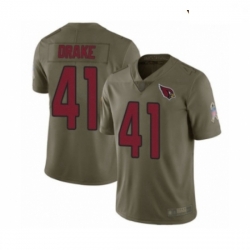 Youth Arizona Cardinals #41 Kenyan Drake Limited Olive 2017 Salute to Service Football Jersey