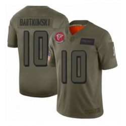 Womens Atlanta Falcons 10 Steve Bartkowski Limited Camo 2019 Salute to Service Football Jersey