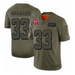 Womens Atlanta Falcons 33 Blidi Wreh Wilson Limited Camo 2019 Salute to Service Football Jersey