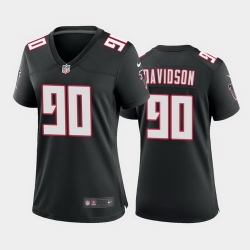 women marlon davidson atlanta falcons black throwback game jersey 