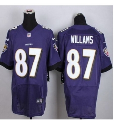 New Baltimore ravens #87 Maxx Williams Purple Team Color Men Stitched NFL New Elite jersey