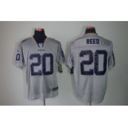 Nike Baltimore Ravens 20 Ed Reed Black Grey Elite Lights Out NFL Jersey