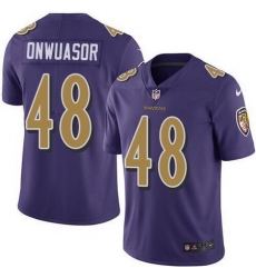 Nike Ravens 48 Patrick Onwuasor Purple Vapor Untouchable Color Rush Limited Jersey