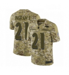 Youth Baltimore Ravens 21 Mark Ingram II Limited Camo 2018 Salute to Service Football Jersey