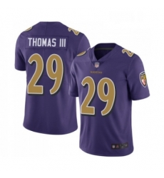 Youth Baltimore Ravens 29 Earl Thomas III Limited Purple Rush Vapor Untouchable Football Jersey