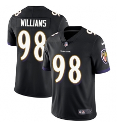 Youth Nike Ravens 98 Brandon Williams Black Alternate Stitched NFL Vapor Untouchable Limited Jersey