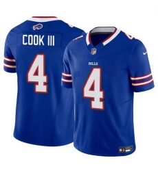 Men Buffalo Bills 4 James Cook III Blue 2025 F U S E  Vapor Untouchable Limited Stitched Football Jersey Men Buffalo Bills 4 James Cook III Blue 2025 F U S E  Vapor Untouchable Limited Stitched Football Jersey