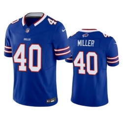 Men Buffalo Bills 40 Von Miller Blue 2023 F U S E  Vapor Untouchable Limited Stitched Jersey