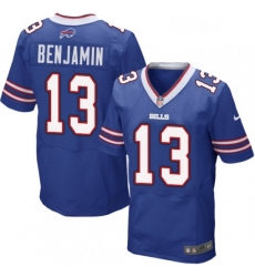 Mens Nike Buffalo Bills 13 Kelvin Benjamin Elite Royal Blue Team Color NFL Jersey