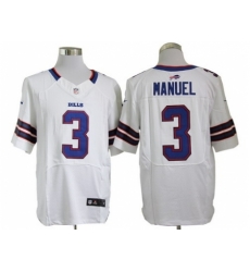 Nike Buffalo Bills 3 EJ Manuel White Elite NFL Jersey