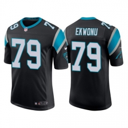 Men Carolina Panthers 79 Ikem Ekwonu Black Stitched jersey