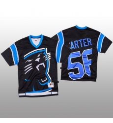 NFL Carolina Panthers 56 Jermaine Carter Black Men Mitchell  26 Nell Big Face Fashion Limited NFL Jersey