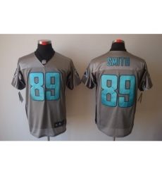 Nike Carolina Panthers 89 Steve Smith Grey Elite Shadow NFL Jersey