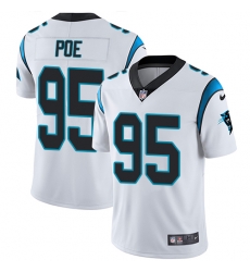 Nike Panthers #95 Dontari Poe White Mens Stitched NFL Vapor Untouchable Limited Jersey