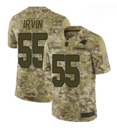 Panthers 55 Bruce Irvin Camo Men Stitched Football Limited 2018 Salute To Service Jersey