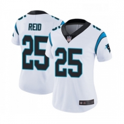 Womens Carolina Panthers 25 Eric Reid White Vapor Untouchable Limited Player Football Jersey