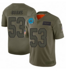 Womens Carolina Panthers 53 Brian Burns Limited Camo 2019 Salute to Service Football Jersey