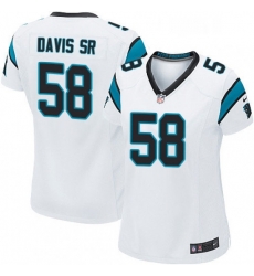 Womens Nike Carolina Panthers 58 Thomas Davis Game White NFL Jersey