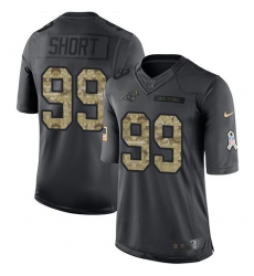 Nike Panthers #99 Kawann Short Black Youth Stitched NFL Limited 2016 Salute to Service Jersey