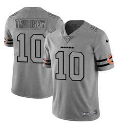 Nike Bears 10 Mitchell Trubisky 2019 Gray Gridiron Gray Vapor Untouchable Limited Jersey