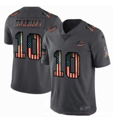 Nike Bears 10 Mitchell Trubisky 2019 Salute To Service USA Flag Fashion Limited Jersey