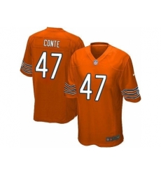 Nike Chicago Bears 47 Chris Conte Orange Game NFL Jersey