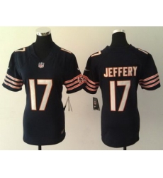 Women Nike Chicago Bears #17 Alshon Jeffery Blue NFL Jerseys