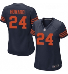 Womens Nike Chicago Bears 24 Jordan Howard Game Navy Blue Alternate NFL Jersey