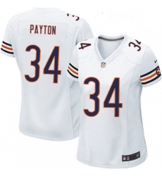 Womens Nike Chicago Bears 34 Walter Payton Game White NFL Jersey