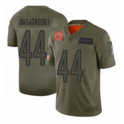 Youth Chicago Bears 44 Nick Kwiatkoski Limited Camo 2019 Salute to Service Football Jersey