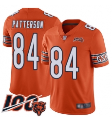 Youth Chicago Bears 84 Cordarrelle Patterson Orange Alternate 100th Season Limited Football Jersey