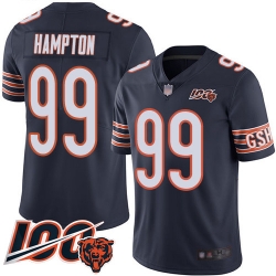 Youth Chicago Bears 99 Dan Hampton Navy Blue Team Color 100th Season Limited Football Jersey