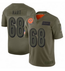 Men Cincinnati Bengals 68 Bobby Hart Limited Camo 2019 Salute to Service Football Jersey