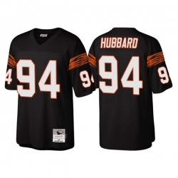 Men Cincinnati Bengals 94 Sam Hubbard Black Throwback Legacy Stitched Jerse