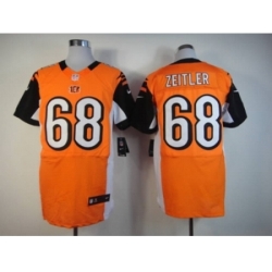 Nike Cincinnati Bengals 68 Kevin Zeitler orange Elite NFL Jersey