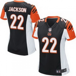 Nike Bengals #22 William Jackson Black Team Color Womens Stitched NFL Elite Jersey