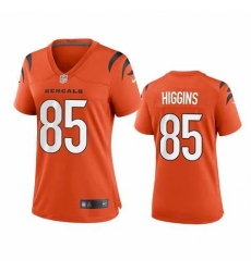 Women Nike Bengals 85 Tee Higgins Orange 2020 NFL Draft First Round Pick Vapor Untouchable Limited Jersey