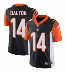 Youth Nike Cincinnati Bengals 14 Andy Dalton Vapor Untouchable Limited Black Team Color NFL Jersey