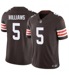 Men Cleveland Browns 5 Quincy Williams Brown 2026 F U S E Vapor Limited Stitched Football Jersey Men Cleveland Browns 5 Quincy Williams Brown 2026 F U S E Vapor Limited Stitched Football Jersey