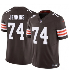 Men Cleveland Browns 74 Elgton Jenkins Brown 2026 F U S E Vapor Limited Stitched Football Jersey Men Cleveland Browns 74 Elgton Jenkins Brown 2026 F U S E Vapor Limited Stitched Football Jersey
