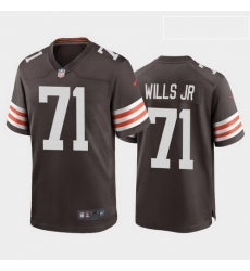 men jedrick wills cleveland browns brown game jersey 2020 