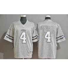 Cowboys 4 Dak Prescott 2019 Gray Gridiron Gray Vapor Untouchable Limited Jersey