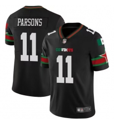 Men Dallas Cowboys 11 Micah Parsons Black Mexico Vapor Limited Stitched Football Jersey