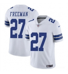 Men Dallas Cowboys 27 Royce Freeman White Vapor Untouchable Limited Stitched Football Jersey